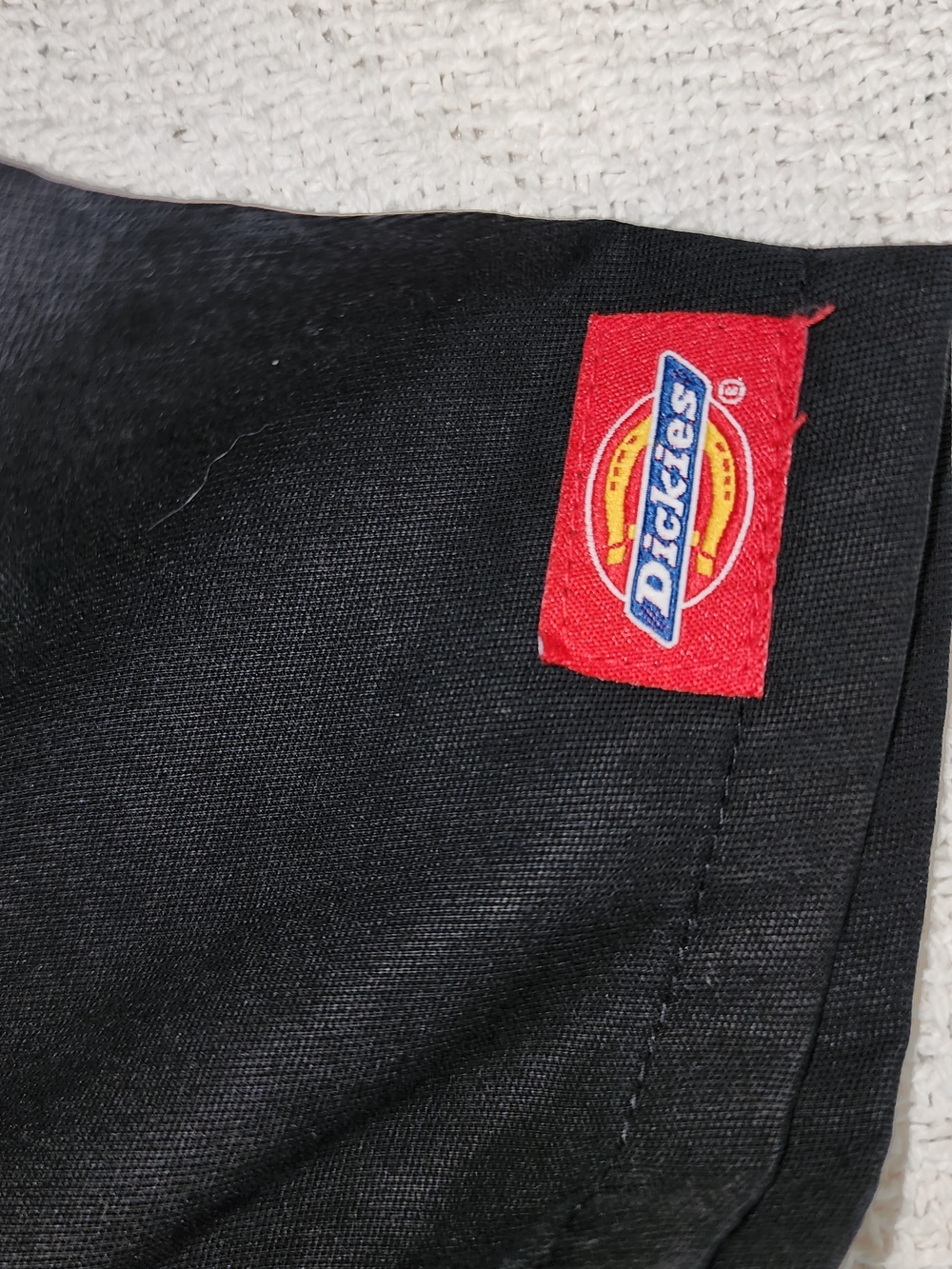 DICKIES EDS Signature Black Scrub Top Keyhole Notch V-Neck Pockets - Picture 4 of 12